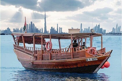 Burj Khalifa Sunset Tour in Wooden Boat with Transfers
