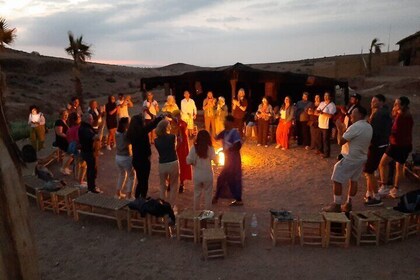 Dinner Show Under stars in Agafay Desert with Sunset Camel Ride