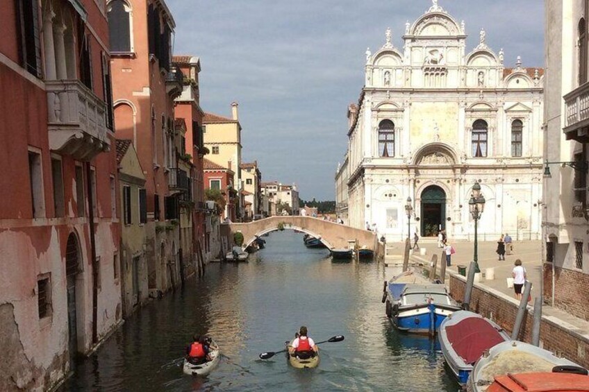 Paddling in Venice