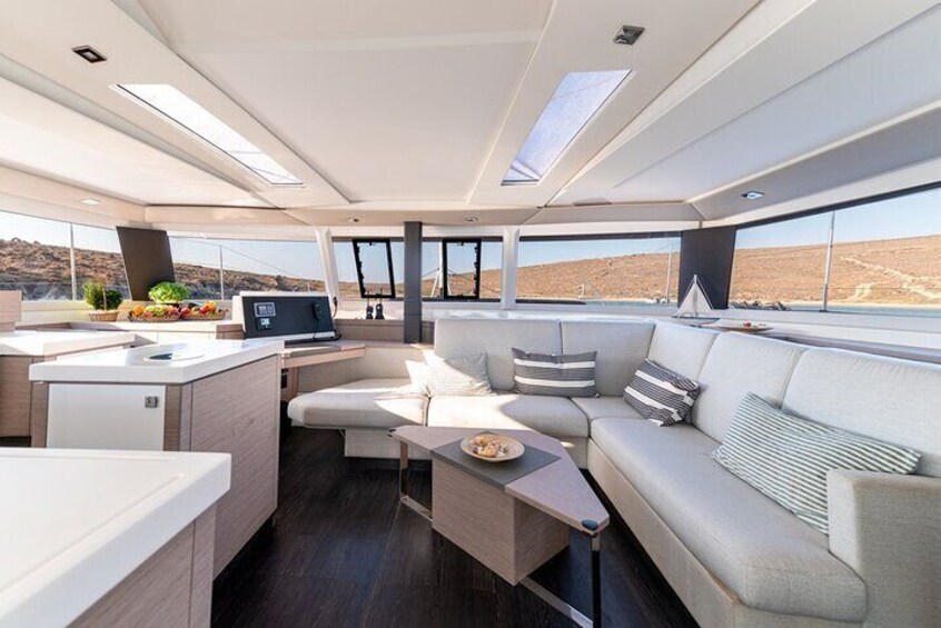 Semi-Private Luxury Brand-New Catamaran (3-Course Meal, Drinks & Transport)