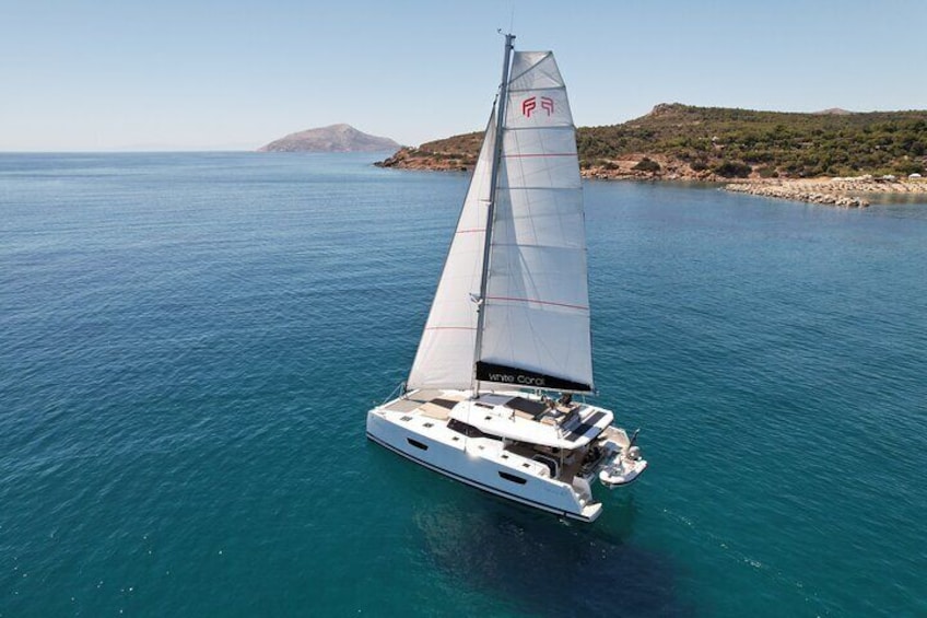 Mykonos Semi Private Cruise in Brand New Luxurious Catamaran