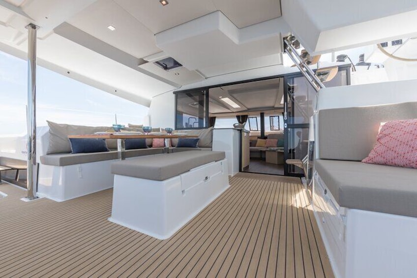 Mykonos Semi Private Cruise in Brand New Luxurious Catamaran