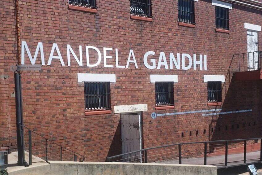 Nelson Mandela and Ghandhi exhibition at Constitutional hill