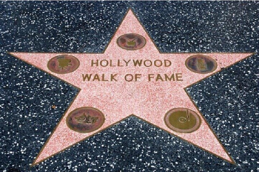 Walk of Fame on famous Hollywood Blvd.