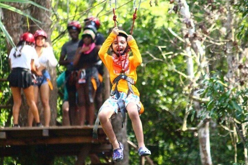 Explore Cancun Jungle: ATVs, Zip Lines, Cenote & Tasty Snacks!