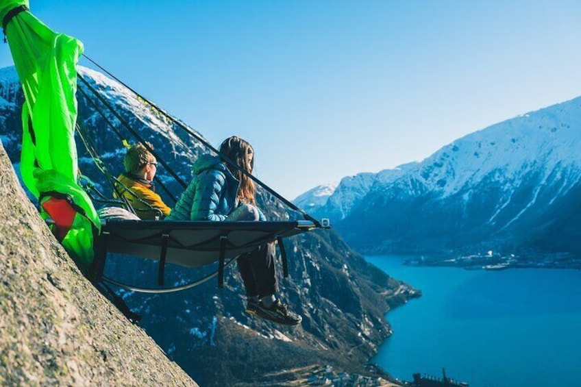Full Day Cliff Camping Experience in Ullensvang