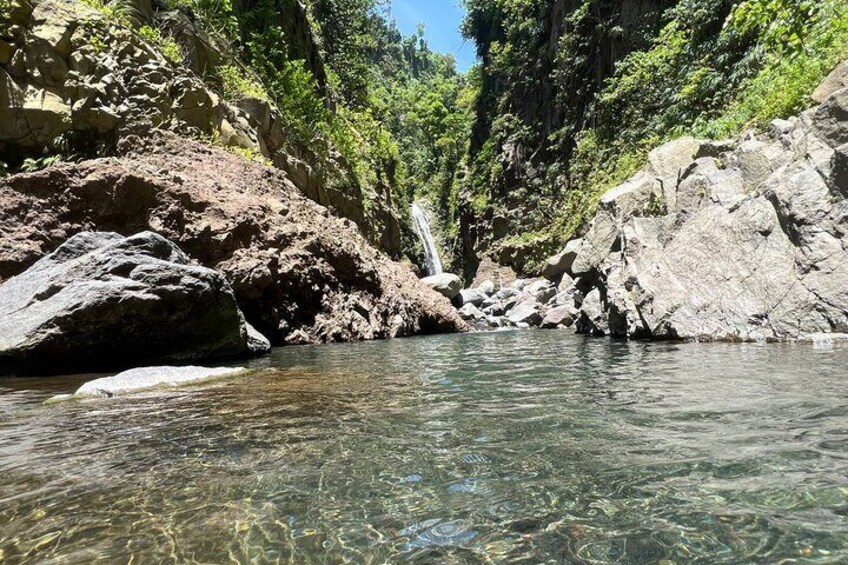 Shared Guided Swimming Adventure in Falls of Baleine 