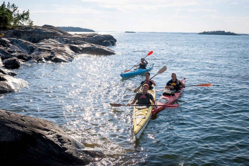 Picture 2 for Activity Stockholm: Full-Day Archipelago Kayaking Adventure