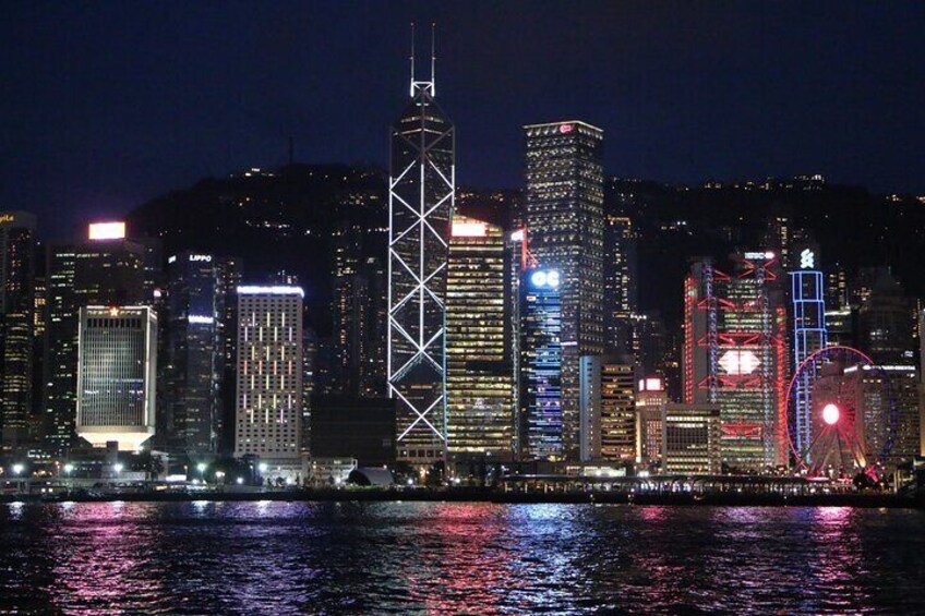 skyline at Victoria harbour