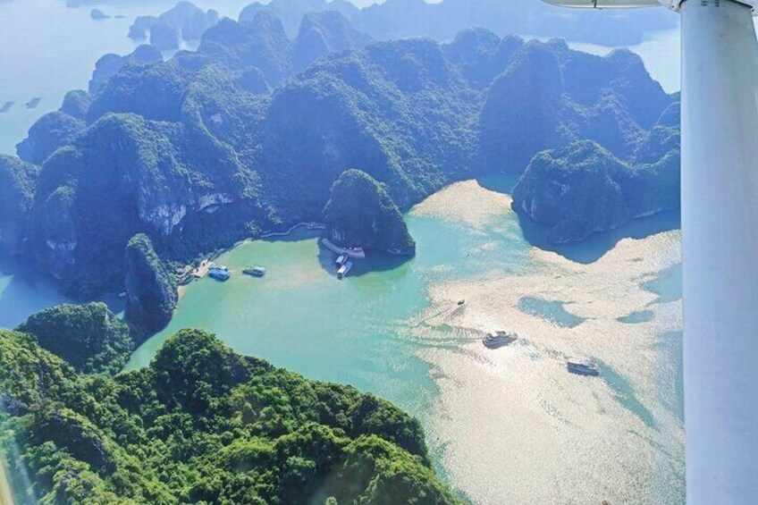 Halong Bay Seaplane Sightseeing Tour with Pick Up