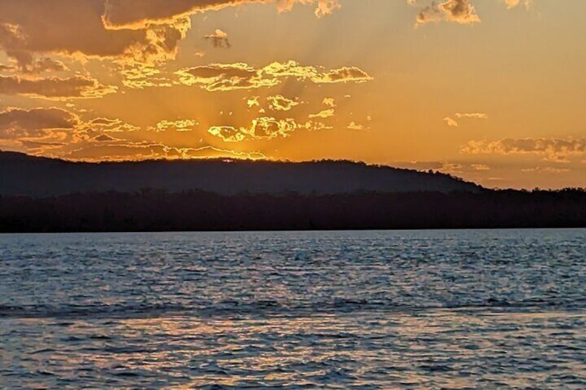 Sunset from our river cruise