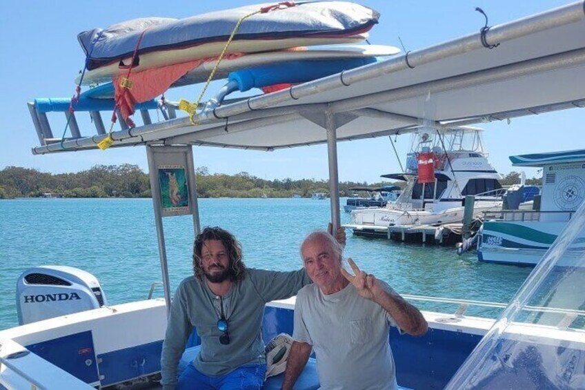 small groups or private surf charters on whalesongs noosas only surf charter boat adventure awaits