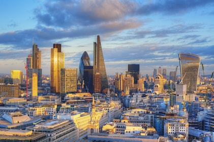 London Financial Districts guidad tur med kryssning på Themsen
