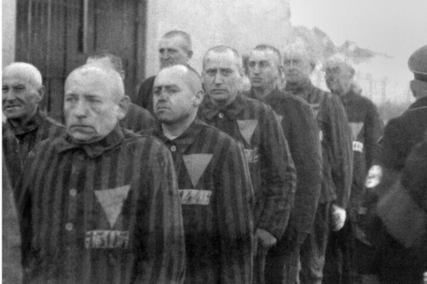 Homosexual prisoners in the concentration camp. Photo from 1938