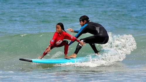 Santander: Surfunterricht an der Playa de Somo