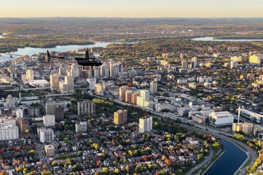 Fly over the City of Ottawa in a Helicopter