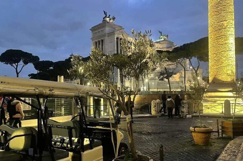 Private Golf Cart Twilight Tour Rome 