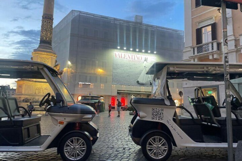 Private Golf Cart Twilight Tour Rome 