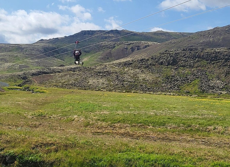 Picture 6 for Activity Hveragerdi: Mega Zipline Experience