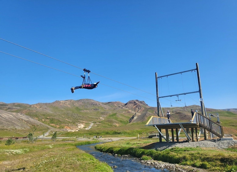 Picture 5 for Activity Hveragerdi: Mega Zipline Experience