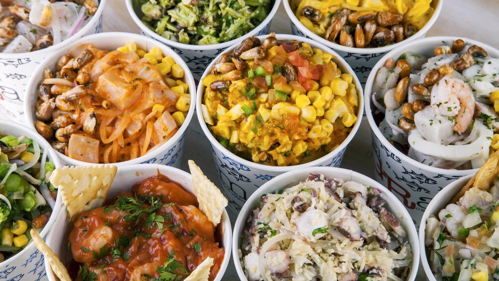 Different preparations of Ceviche