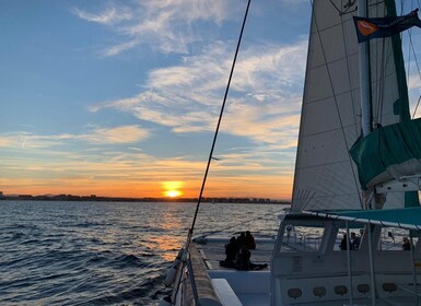 Dénia: 90-Minute Sunset Catamaran Cruise