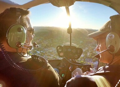 Hoera voor Hollywood: 35-minuten durende helikoptervlucht