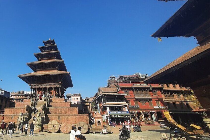 The tallest temple of Nepal is Nyatapola in Bhaktapur.