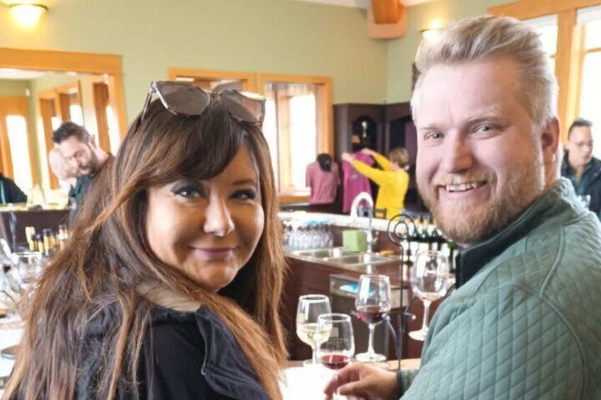 Proposal and Engagement Sunset Wine Tour in Traverse City