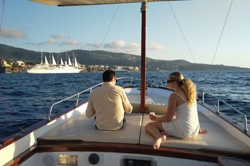 Sorrento Coast Cruise in Typical Gozzo with Limoncello Tasting