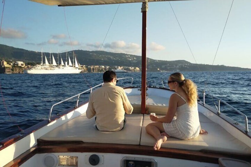 Sorrento Coast Cruise in Typical Gozzo with Limoncello Tasting