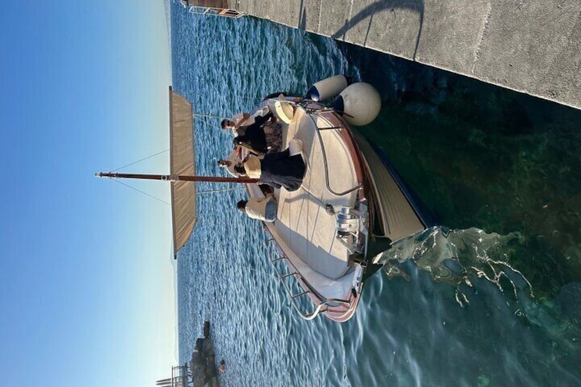 Sorrento Coast Cruise in Typical Gozzo with Limoncello Tasting