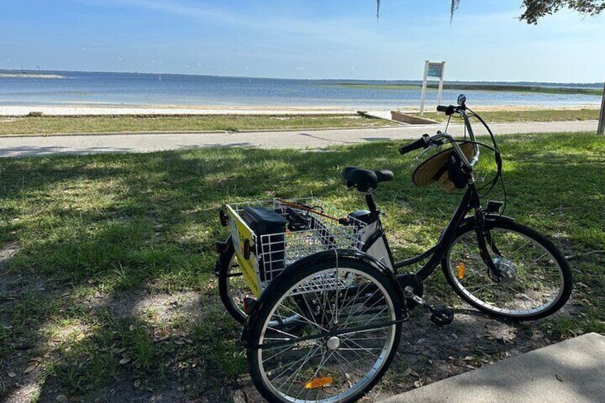 Great spot to relax in the shade or go play on the beach at St. Cloud Lakefront Park.