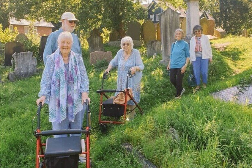 Boomers - elderly and sometimes disabled visitors are welcome and the route can be adapted to meet their needs.