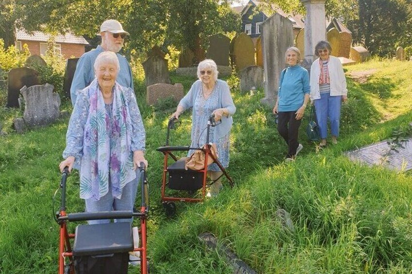 Boomers - elderly and sometimes disabled visitors are welcome and the route can be adapted to meet their needs.