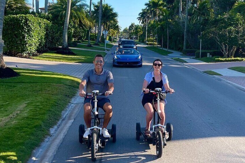 Naples Florida Guided Electric Trike Tour - All Ages Family Fun