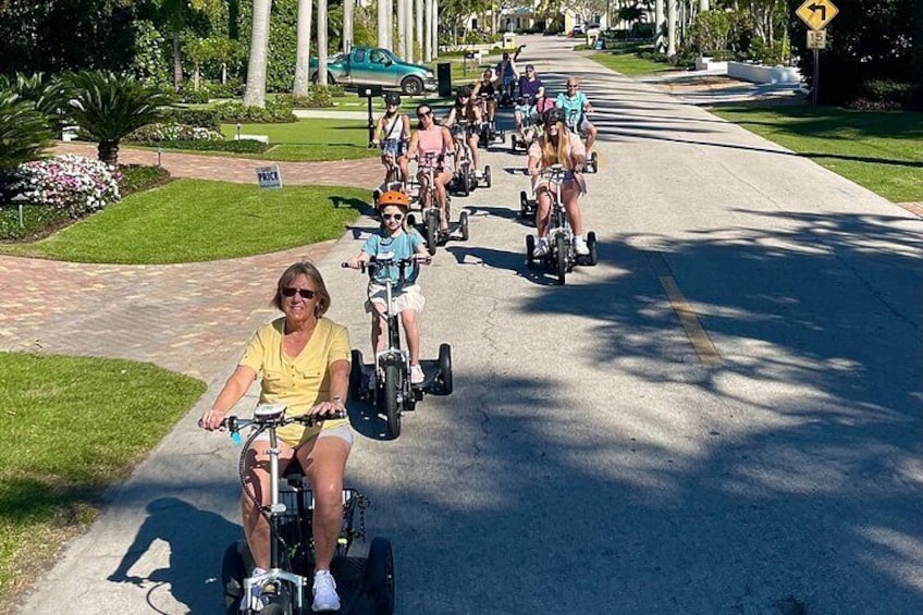 Naples Florida Guided Electric Trike Tour - All Ages Family Fun