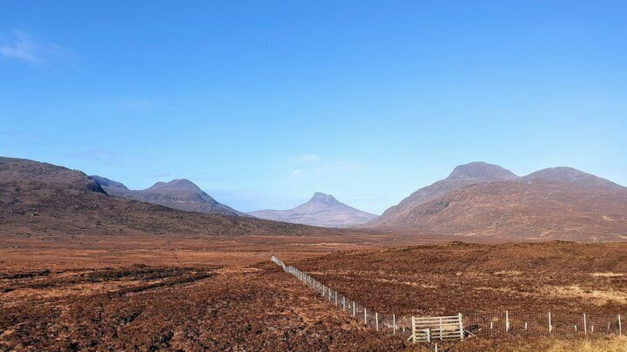 Looking out towards Stac Pollaidh