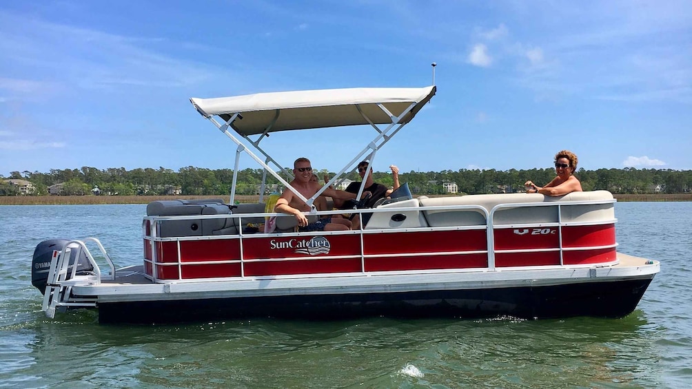 Picture 1 for Activity Hilton Head Island: Self-Drive Pontoon Boat Rental