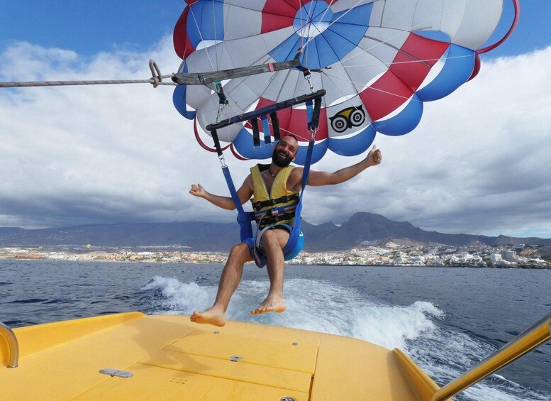 Picture 1 for Activity Tenerife South: Parascending Experience with Boat Ride