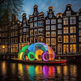 Amsterdam: Light Festival Cruise with Drinks & Snack Option