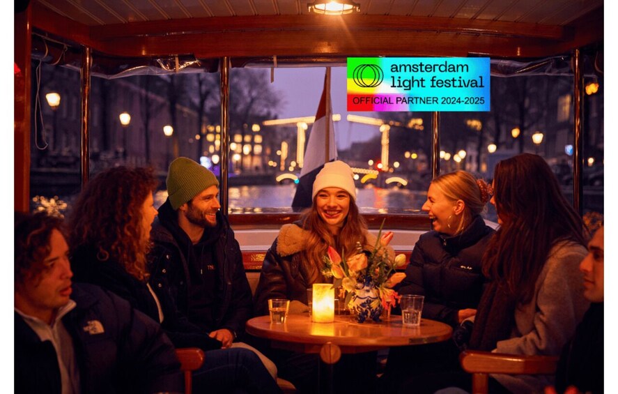 Picture 3 for Activity Amsterdam: Light Festival Cruise with Drinks & Snack Option