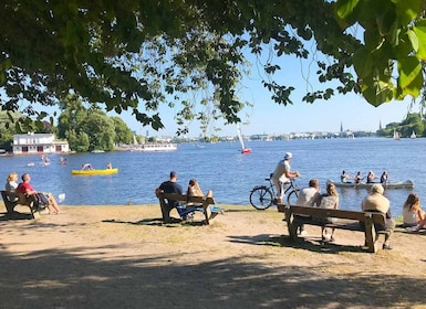 Hamburg: 3-timmars cykeltur runt den yttre Alstersjön