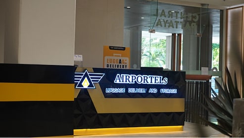 Flygplatser: Bagageförvaring i centrala Pattaya