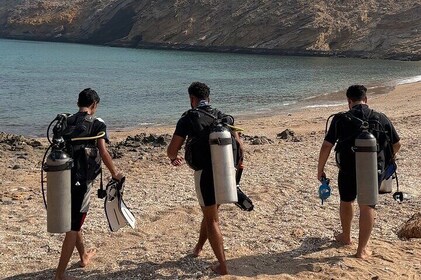 Beach Diving Activity in Oman