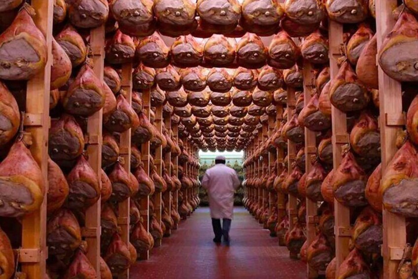 Tour at a Parma Ham Producer