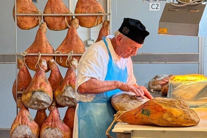 Tour at a Parma Ham Producer