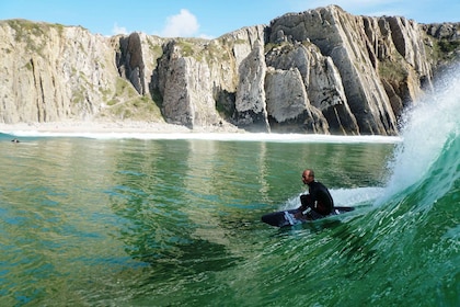 Sintra: 2-timers privat surfeleksjon ved Praia Grande