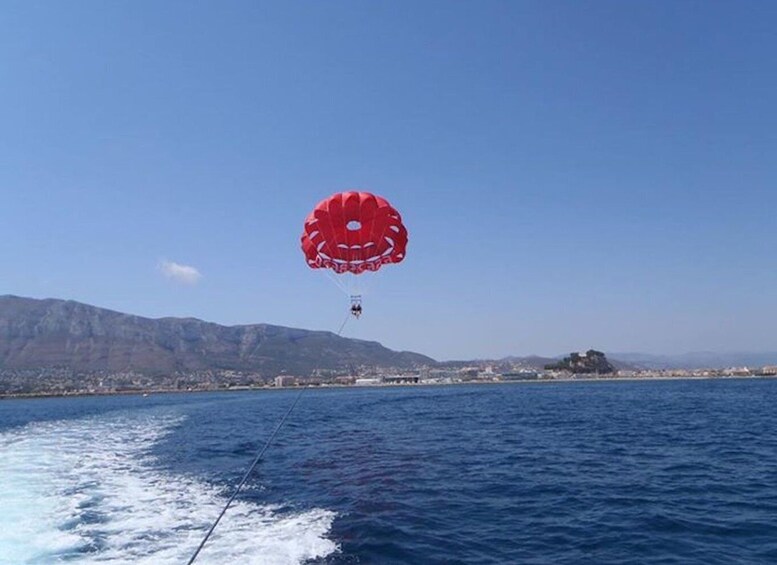 Picture 4 for Activity Dénia: Boat Trip & Parasailing Experience with Sunset Option