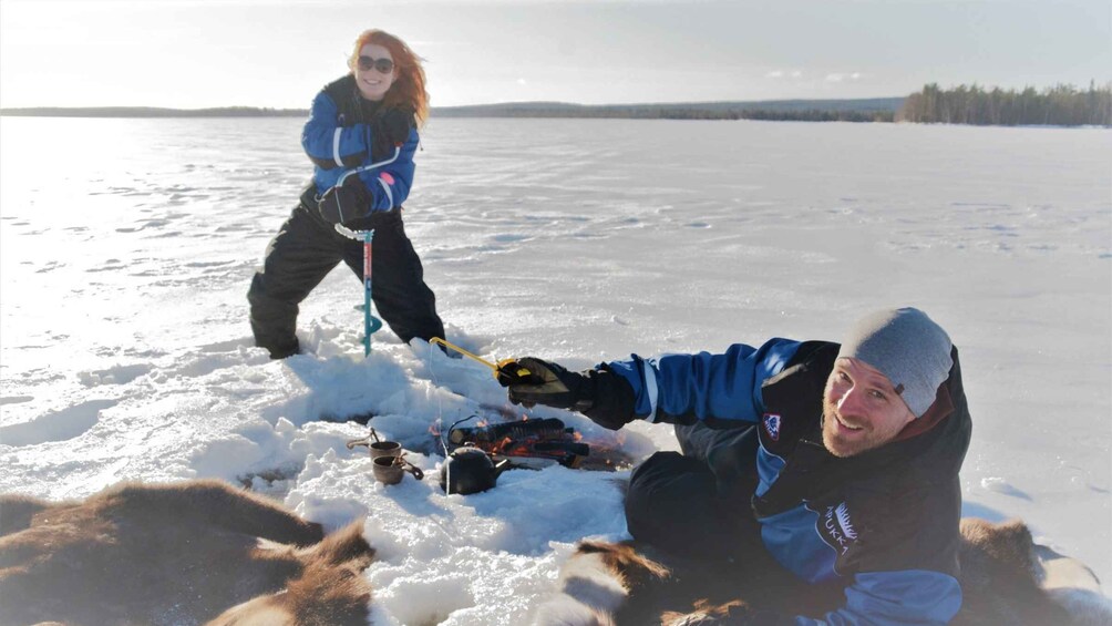 Picture 3 for Activity Rovaniemi: Ice-Fishing like a Finn